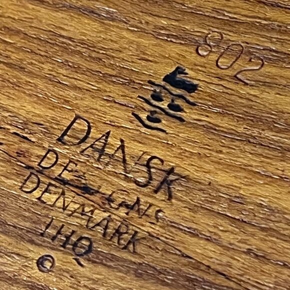 1960s Dansk Designs Denmark IHQ 802 Surfboard Teak Serving Tray - Picture 6 of 7